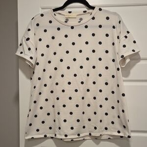 Classic Black and White Polka Dot Tee